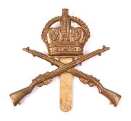An OR’s scarce brass cap badge of the School of Musketry 1902-1919. VGC Plate 3 £35-40