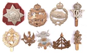 9 Cavalry and other cap badges: 3rd Carabiniers, 4/7th Dgn Guards, 5th Inniskilling Dgn Guards, 13/