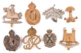 8 Yeomanry badges: Dorset bronzed (1446), Suffolk Hussars (1455), Fife & Forfar (1474), Norfolk in