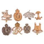 8 Yeomanry badges: Dorset bronzed (1446), Suffolk Hussars (1455), Fife & Forfar (1474), Norfolk in