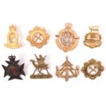 8 Colonial cap badges: Sudan Defence Force with screw fixing, Bermuda Defence Force post 1965,