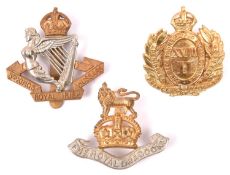3 good OR’s cavalry cap badges: Royal Dragoons (751), 8th Royal Irish Hussars, slider marked “