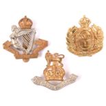 3 good OR’s cavalry cap badges: Royal Dragoons (751), 8th Royal Irish Hussars, slider marked “