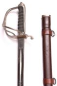 An ERII Royal Artillery Officer’s sword, blade 33½”, by Wilkinson Sword, number 102845, etched