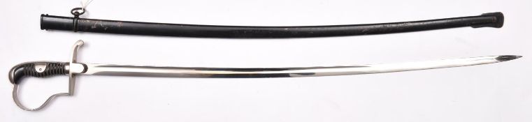 An early Third Reich Army Officer’s sword, plated blade 34½” with pre 1935 Eickhorn mark, plated