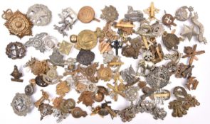 Approximately 85 restrike and copy military cap and other badges. GC £100-150