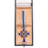 A Third Reich Mothers Cross, in its case with ribbon. GC £30-40