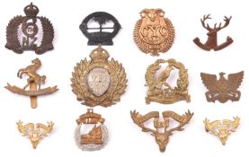 10 New Zealand Mounted Rifles cap badges: 1st, 2nd (pin fitting), 3rd, 4th, 5th, 6th, 9th, 10th,