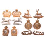 6 pairs of Yeomanry OR’s collar badges: Northampton, WM Essex, Berkshire, CLY Sharpshooters, Royal