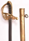 A William IV 1822 pattern Infantry Officer’s sword to the Coldstream Guards, pipe back blade 32",