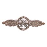 A scarce Third Reich Luftwaffe Ground Attack Clasp, impressed “G H OSANG, DRESDEN”, width 74mm, with