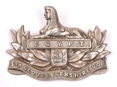 An OR’s WM cap badge of the 3rd Gloucestershire Vols, GC (lugs missing) Plate 3 £30-40