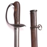 A Japanese model 1899 type 32 Cavalry sword, blade 30" with very small indistinct arsenal marks