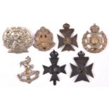 7 cap badges to the London Regiment: 6th, 9th, 10th, 14th, 15/16th, 19th (worn), and 20th. Average