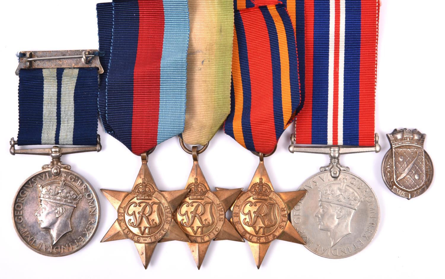 A WWII DSM group awarded for a VC action in the Norwegian Fjords, comprising Five: D.S.M. George