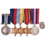 A WWII DSM group awarded for a VC action in the Norwegian Fjords, comprising Five: D.S.M. George