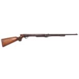 A .22" “large” model BSA “Improved Model D” underlever air rifle, 45½” overall, barrel 19½”,