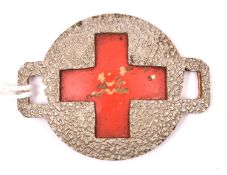 A scarce post 1902 OR’s helmet plate centre of the Volunteer Royal Army Medical Corps (1014) in WM