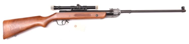 A .177" Polish Lucznik 87 break action air rifle, number L1459, fitted with Zenison 4x15