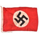 A printed Third Reich N.S.D.A.P. flag, marked “N.S.D.A.P. 1940 55 x 100” GC £80-120
