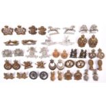 22 pairs of Yeomanry collar badges, including W Somerset Officer’s silver plated, bi-metal Ayrshire,