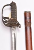 A Vic 1892 pattern Infantry Officer’s sword to the Volunteer Medical Staff Corps, blade 32½”, by