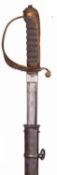 A Vic 1845 pattern Infantry Officer’s sword to the 2nd Volunteer Battalion the West Riding Regiment,