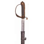 A Vic 1845 pattern Infantry Officer’s sword to the 2nd Volunteer Battalion the West Riding Regiment,