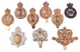 9 Cavalry cap badges: 1st Life Guards, 2nd Life Guards, R Horse Guards, GRV Household Cavalry (