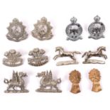 6 pairs of Yeomanry OR’s collar badges: North Somerset, Northampton, Lothians & Border Horse GM,