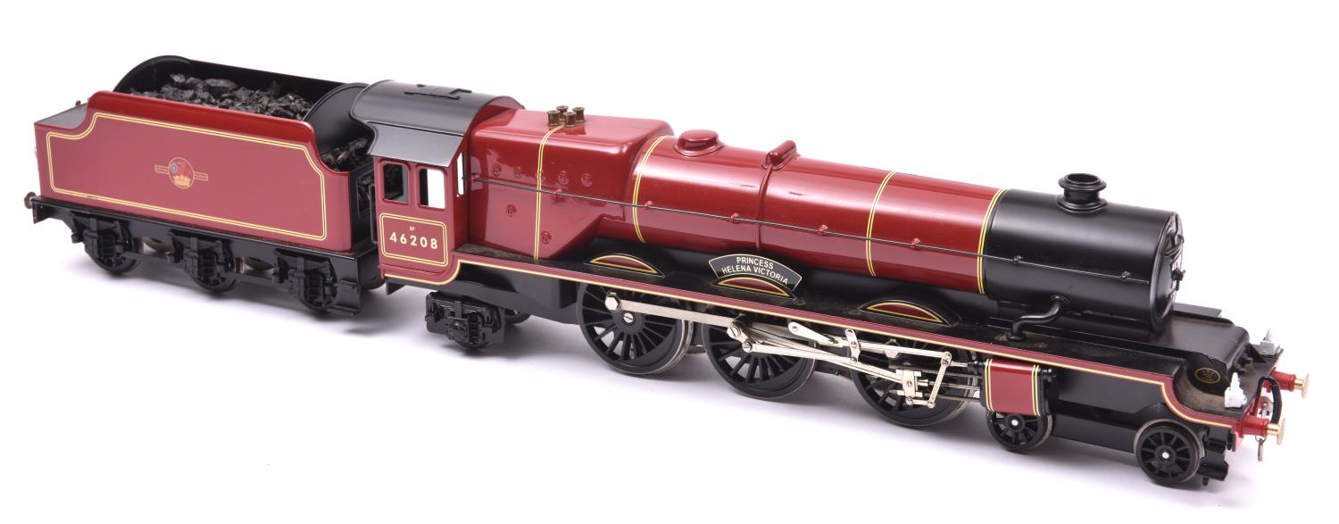 A modern O gauge Corgi Bassett Lowke BR Princess Royal Class 4-6-2 tender locomotive for 3-rail