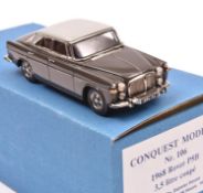 Conquest Models No.106 1968 Rover P.5B 3.5 Litre Coupe. In Burnt Grey and Silver Birch. Boxed. Mint.