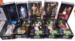 11x Star Wars 12" figures by Kenner and Hasbro. 3x Collector Series; Princess Leia, Tusken Raider