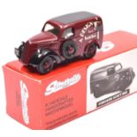 Somerville Models 107 Fordson 5CWT Van. In 'A. Design for a butcher' maroon livery, with black