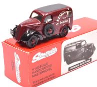 Somerville Models 107 Fordson 5CWT Van. In 'A. Design for a butcher' maroon livery, with black