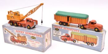 2 French Dinky Toys. A scarce Camion-Grue 'COLES' 20-Tonnes (972). A British made but assembled in