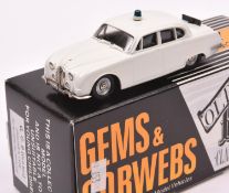 A Gems & Cobwebs 1964 Jaguar S Type saloon (GC9). An example in Police white livery, with black