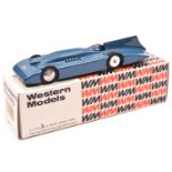 Western Models WMS 42 1935 Campbell-Railton Bluebird Record Car. In Azure Blue with crossed Union