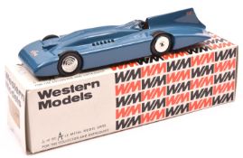 Western Models WMS 42 1935 Campbell-Railton Bluebird Record Car. In Azure Blue with crossed Union