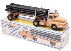 French Dinky Supertoys Tracteur Unic Saharien (893). In beige with white roof containers, with two