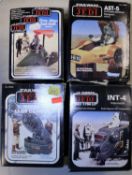 4x Star Wars Return of the Jedi small vehicles/accessories. A Palitoy INT-4 Interceptor. A Palitoy