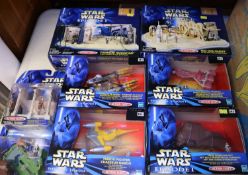 50+ Star Wars related items. Including; 14x Episode One 3.75" figures including; Darth Maul, Obi-Wan