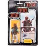 A Palitoy Star Wars Return of the Jedi Weequay 3.75" figure dated 1983. On a tri-logo, 70 back,