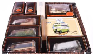 22 EFE and Corgi buses and coaches. 12 Southdown- 3x 2 vehicle sets- Leyland Tiger PS1 and a Tiger