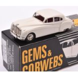A Gems & Cobwebs 1958-1961 Jaguar Mk1X. saloon (GC6). An example in white livery, with red interior,