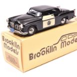 Brooklin Models BRK 19x 1955 Chrysler C300 Police Pursuit Car. In black with cream doors with Police