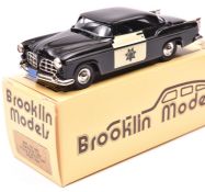 Brooklin Models BRK 19x 1955 Chrysler C300 Police Pursuit Car. In black with cream doors with Police