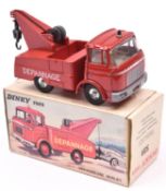 French Dinky Toys Berliet Depanneuse (589). In bright red with 'Depanneuse' in white to sides with