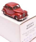 Kenna Models Austin Dorset. A rare example in red with tan interior. Boxed, with certificate 'No.