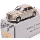 Pathfinder Models PFM 30 1953 Wolseley 4/44. In light grey with red interior. Boxed, with
